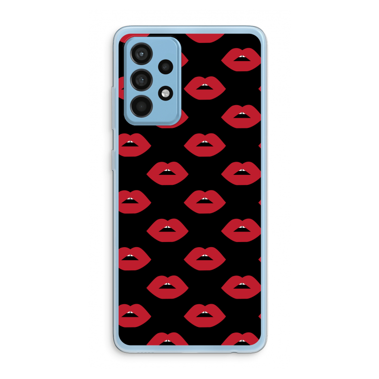 Lips: Samsung Galaxy A52 Transparant Hoesje