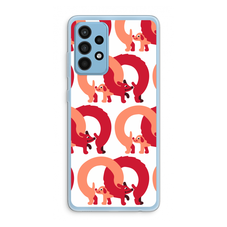 Dogs: Samsung Galaxy A52 Transparant Hoesje