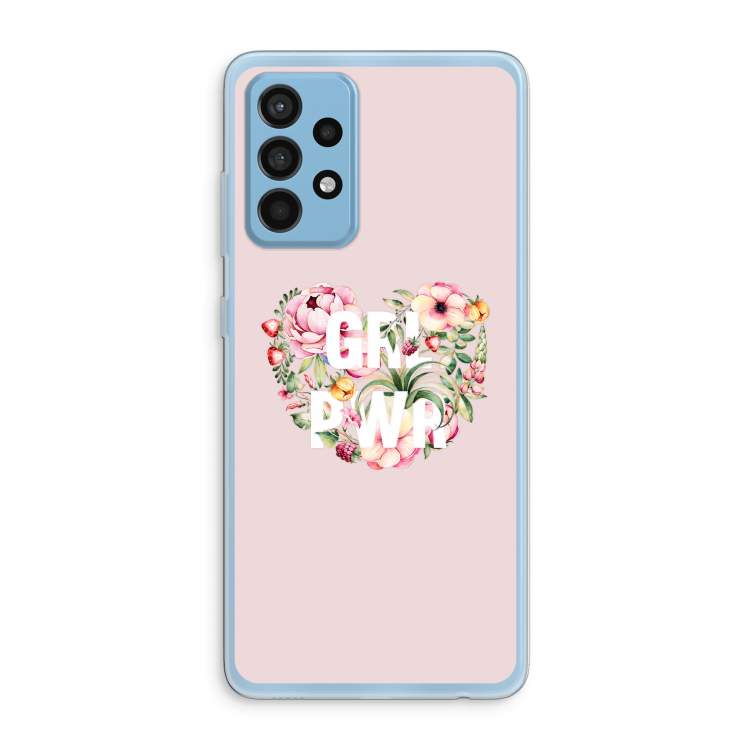 GRL PWR Flower: Samsung Galaxy A52 Transparant Hoesje