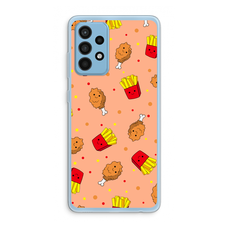 Chicken 'n Fries: Samsung Galaxy A52 Transparant Hoesje