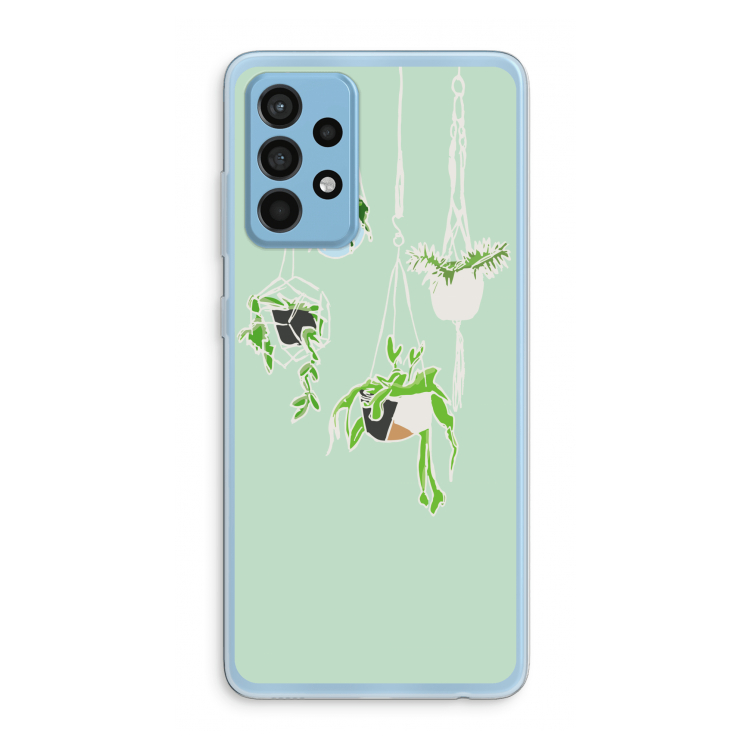 Hang In There: Samsung Galaxy A52 Transparant Hoesje