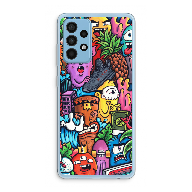 Vexx Mixtape: Samsung Galaxy A52 Transparant Hoesje