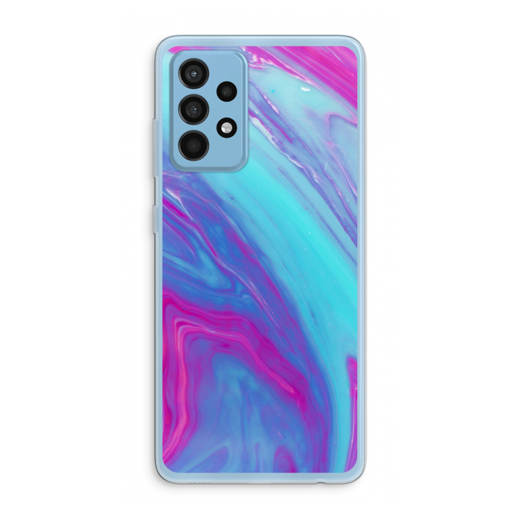 Zweverige regenboog: Samsung Galaxy A52 Transparant Hoesje