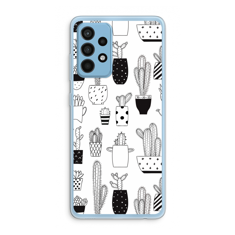 Cactusmotief: Samsung Galaxy A52 Transparant Hoesje