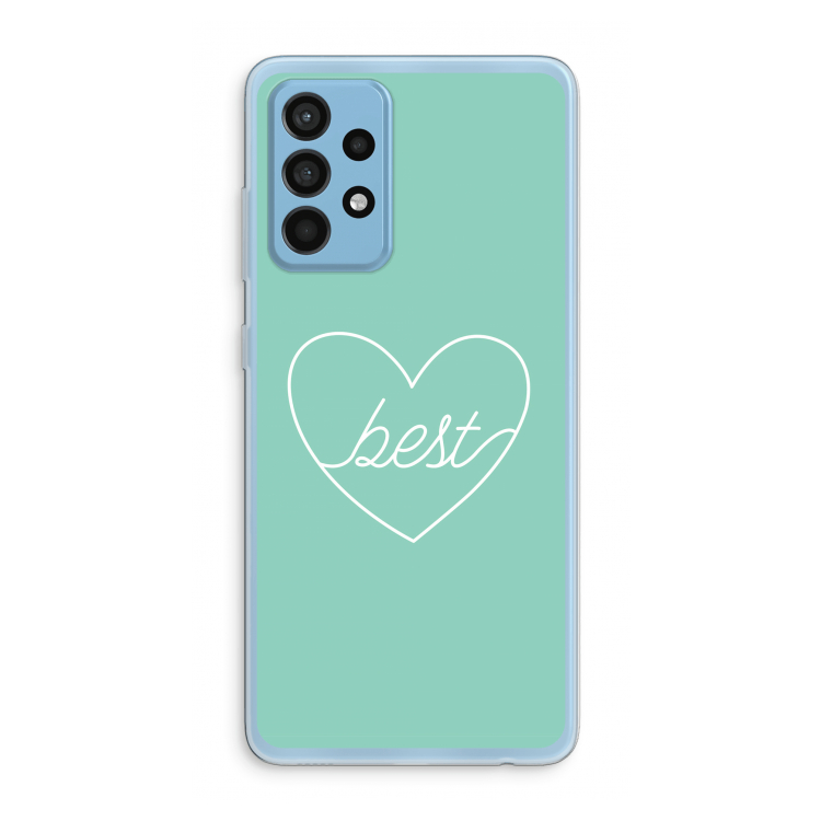 Best heart pastel: Samsung Galaxy A52 Transparant Hoesje