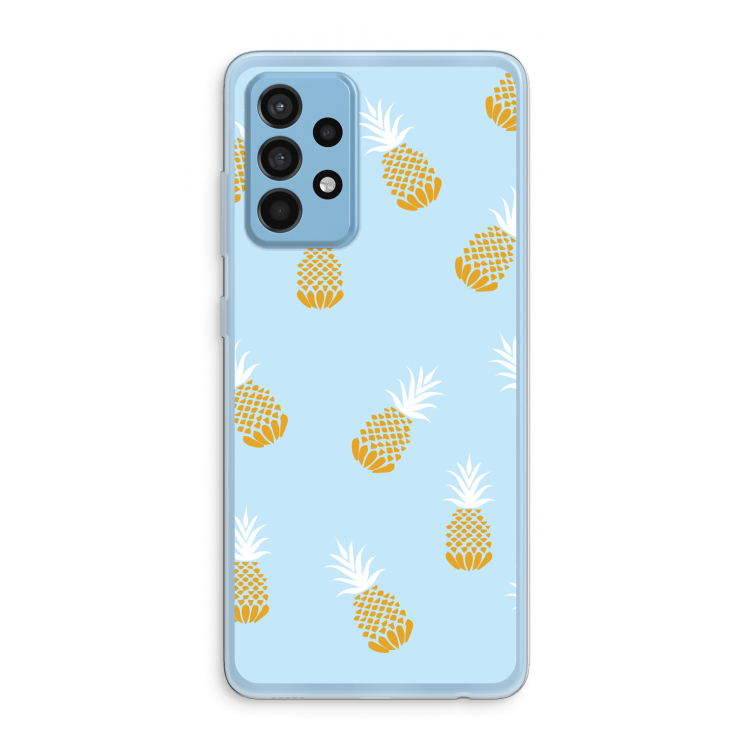 Ananasjes: Samsung Galaxy A52 Transparant Hoesje