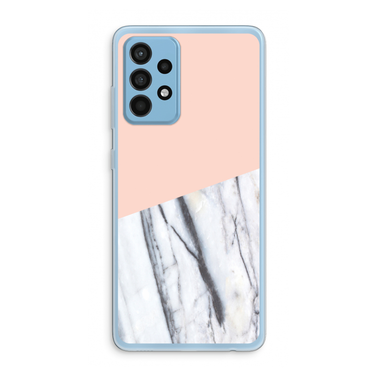 A touch of peach: Samsung Galaxy A52 Transparant Hoesje