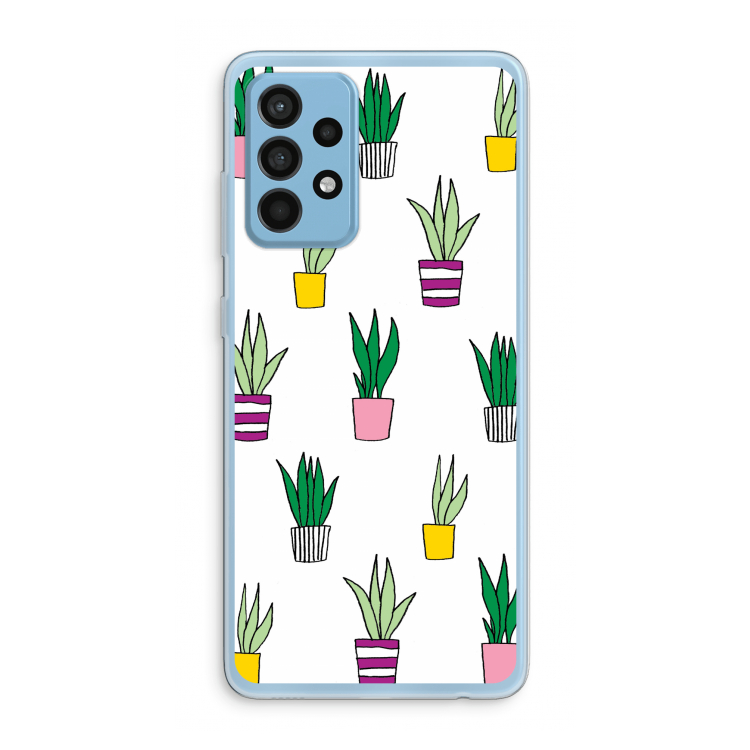 Sanseveria: Samsung Galaxy A52 Transparant Hoesje