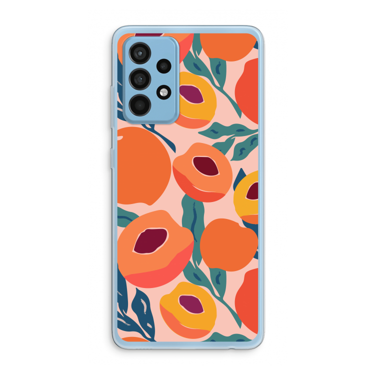 Perzik: Samsung Galaxy A52 Transparant Hoesje