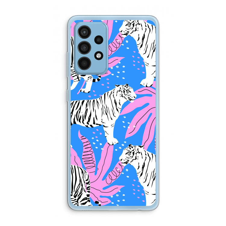 Tijger: Samsung Galaxy A52 Transparant Hoesje
