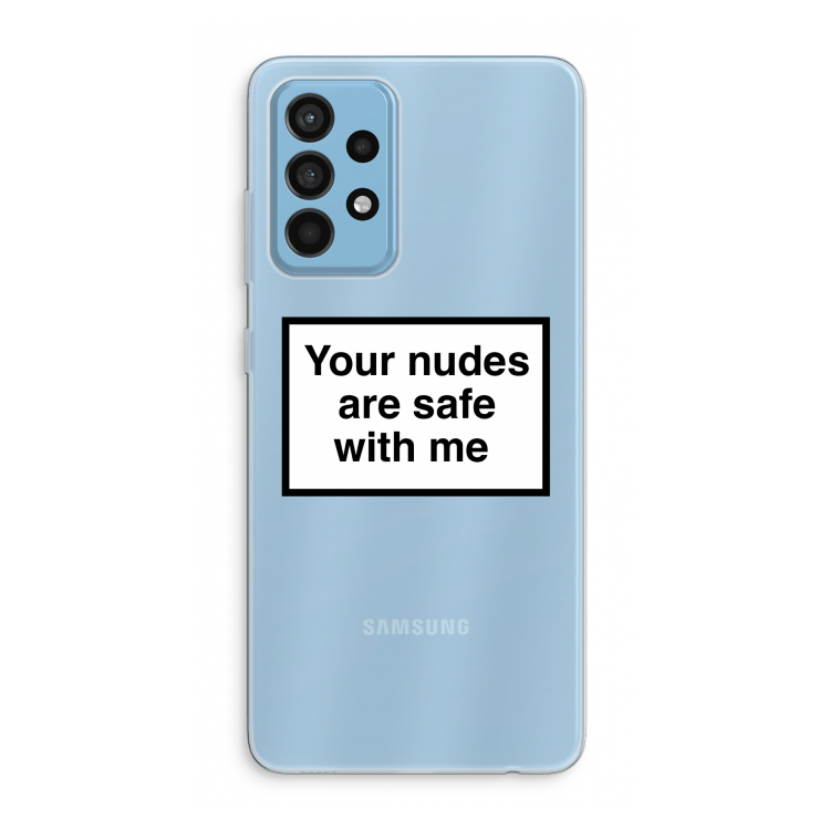 Safe with me: Samsung Galaxy A52 Transparant Hoesje
