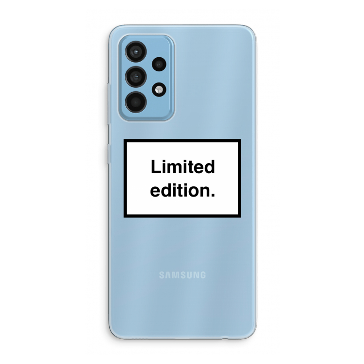 Limited edition: Samsung Galaxy A52 Transparant Hoesje