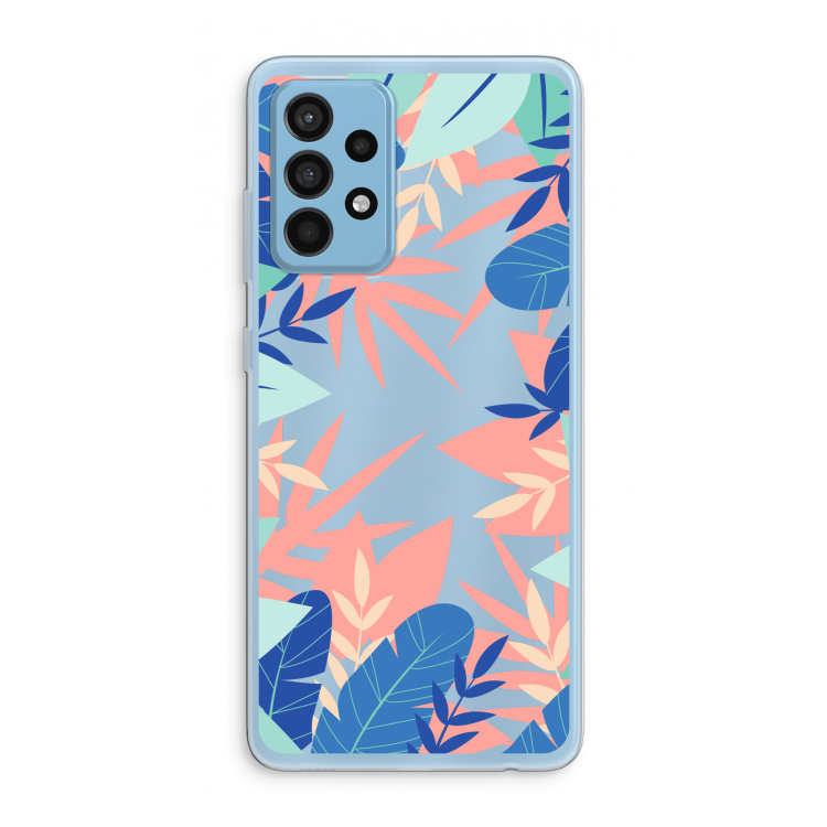 Tropisch: Samsung Galaxy A52 Transparant Hoesje
