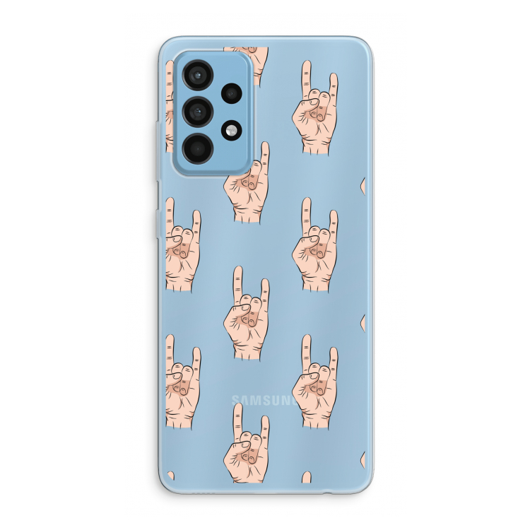 Rock: Samsung Galaxy A52 Transparant Hoesje