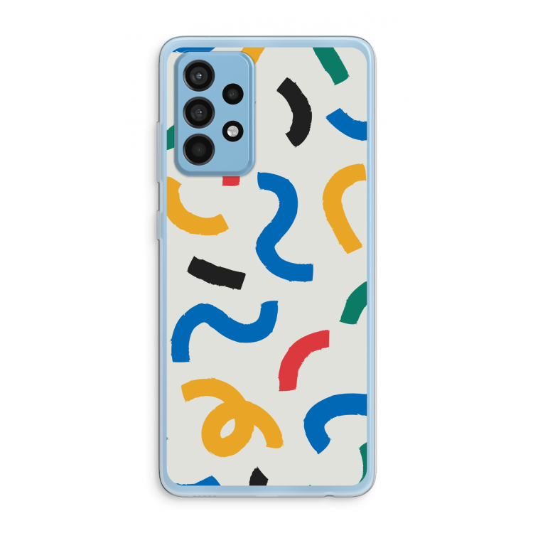 Illustratieve pop 2: Samsung Galaxy A52 Transparant Hoesje