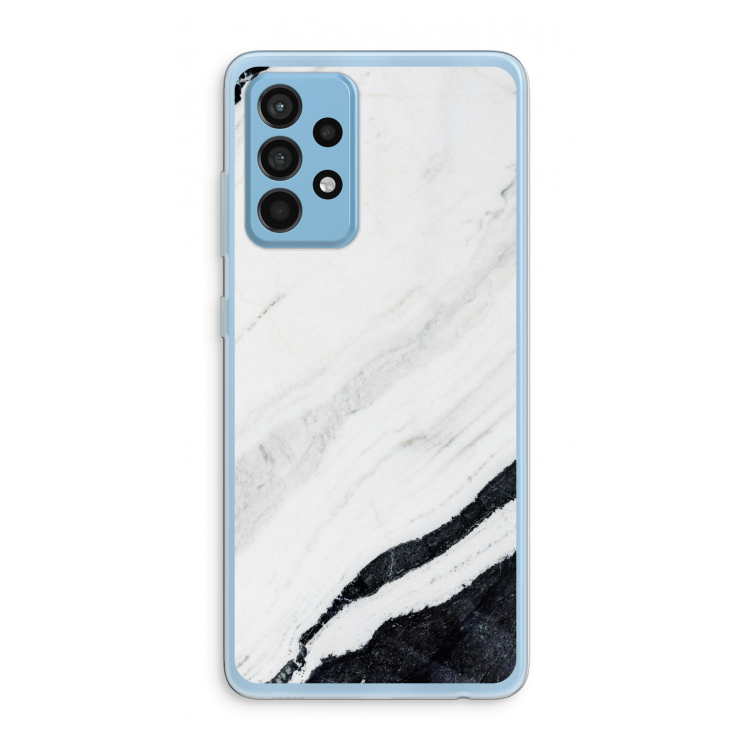 Elegante marmer: Samsung Galaxy A52 Transparant Hoesje