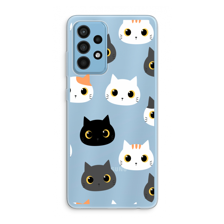 Katten: Samsung Galaxy A52 Transparant Hoesje