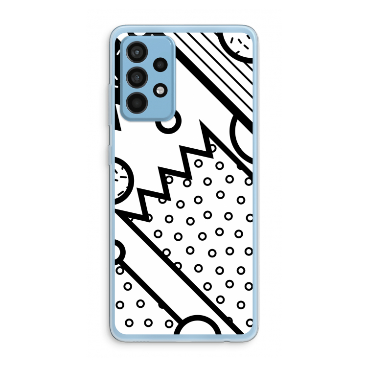 Pop Art #4: Samsung Galaxy A52 Transparant Hoesje
