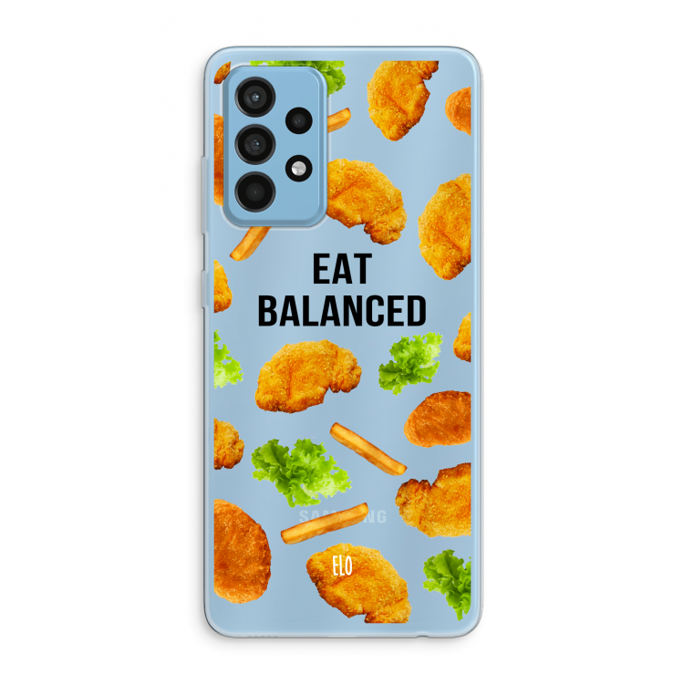 Eat Balanced: Samsung Galaxy A52 Transparant Hoesje