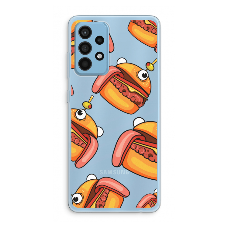 Hamburger: Samsung Galaxy A52 Transparant Hoesje