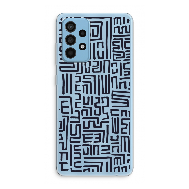 Moroccan Print: Samsung Galaxy A52 Transparant Hoesje