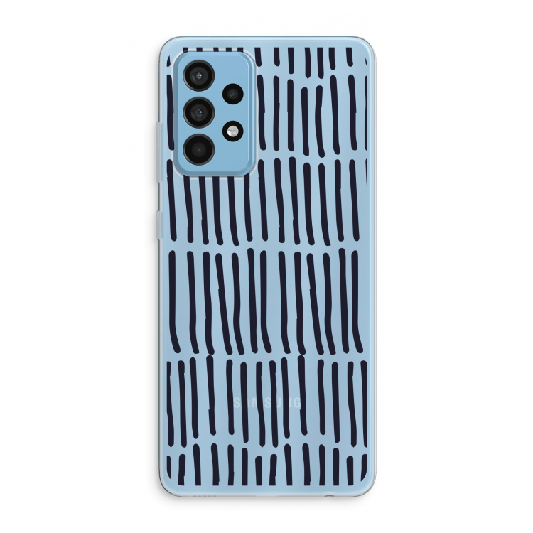 Moroccan stripes: Samsung Galaxy A52 Transparant Hoesje