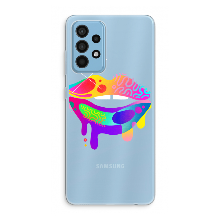 Lip Palette: Samsung Galaxy A52 Transparant Hoesje