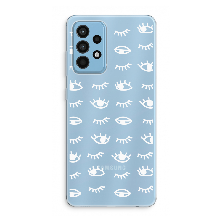 Eye pattern #3: Samsung Galaxy A52 Transparant Hoesje