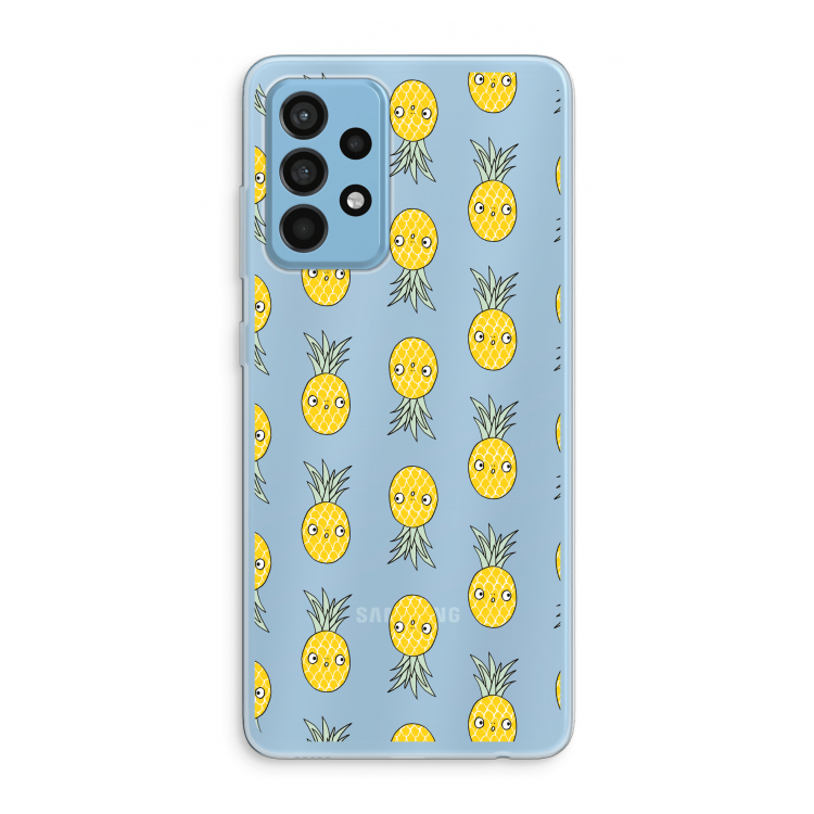 Ananas: Samsung Galaxy A52 Transparant Hoesje