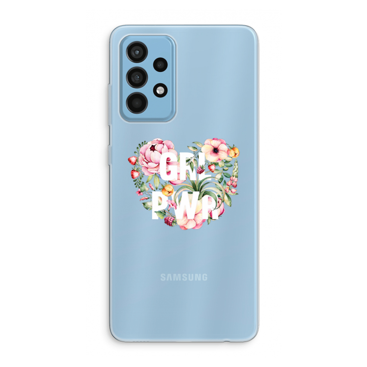 GRL PWR Flower: Samsung Galaxy A52 Transparant Hoesje