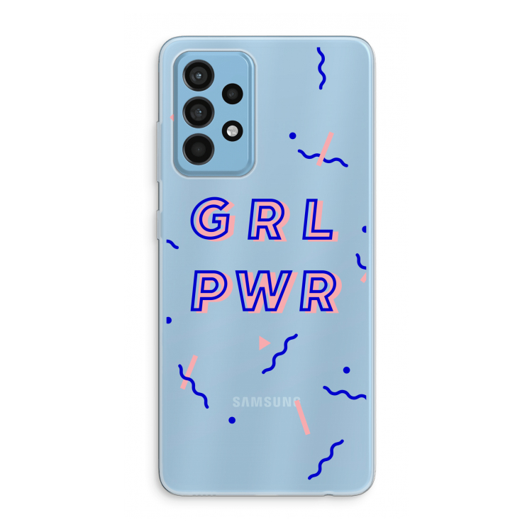 GRL PWR: Samsung Galaxy A52 Transparant Hoesje