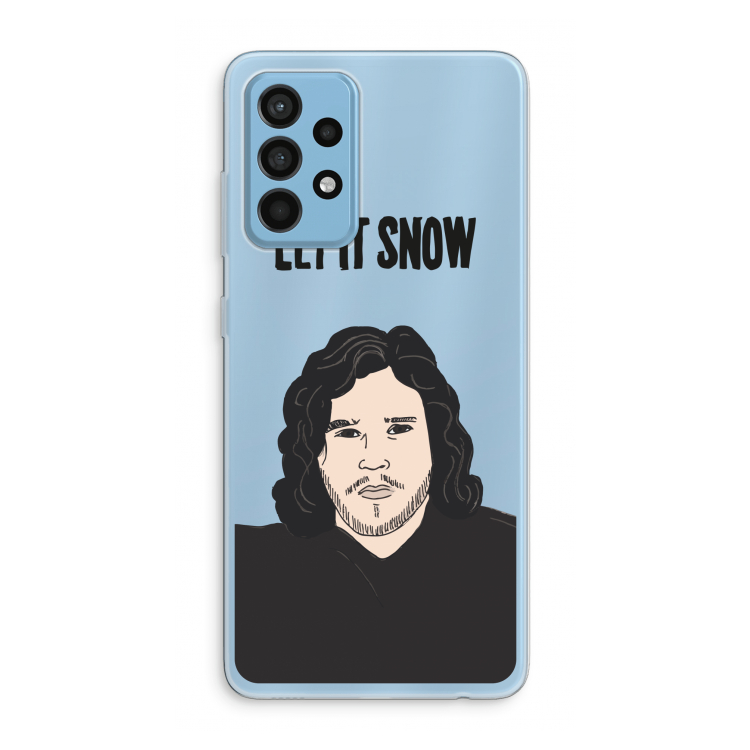 Let It Snow: Samsung Galaxy A52 Transparant Hoesje