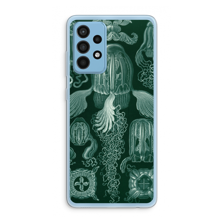 Haeckel Cubomedusae: Samsung Galaxy A52 Transparant Hoesje