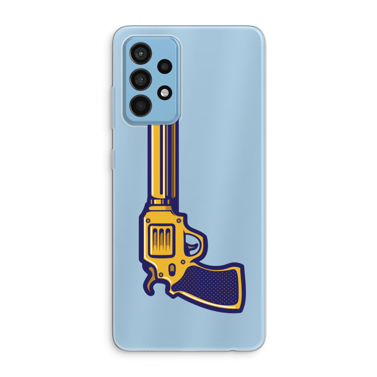 Pew Pew Pew: Samsung Galaxy A52 Transparant Hoesje