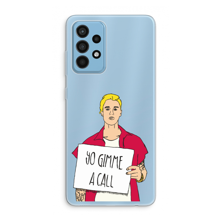 Gimme a call: Samsung Galaxy A52 Transparant Hoesje