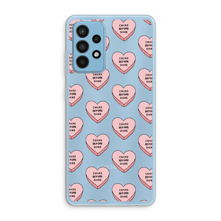 Chicks before dicks: Samsung Galaxy A52 Transparant Hoesje