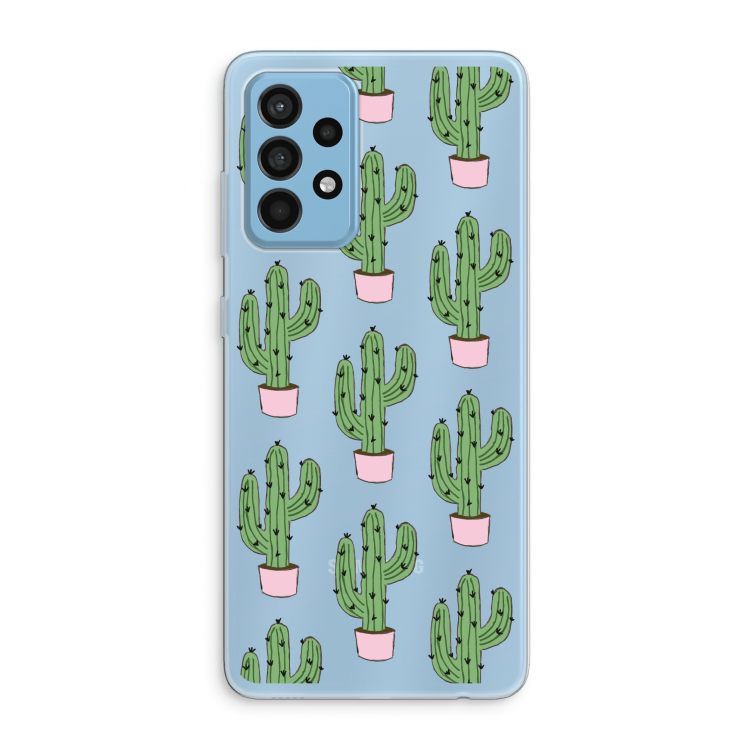 Cactus Lover: Samsung Galaxy A52 Transparant Hoesje