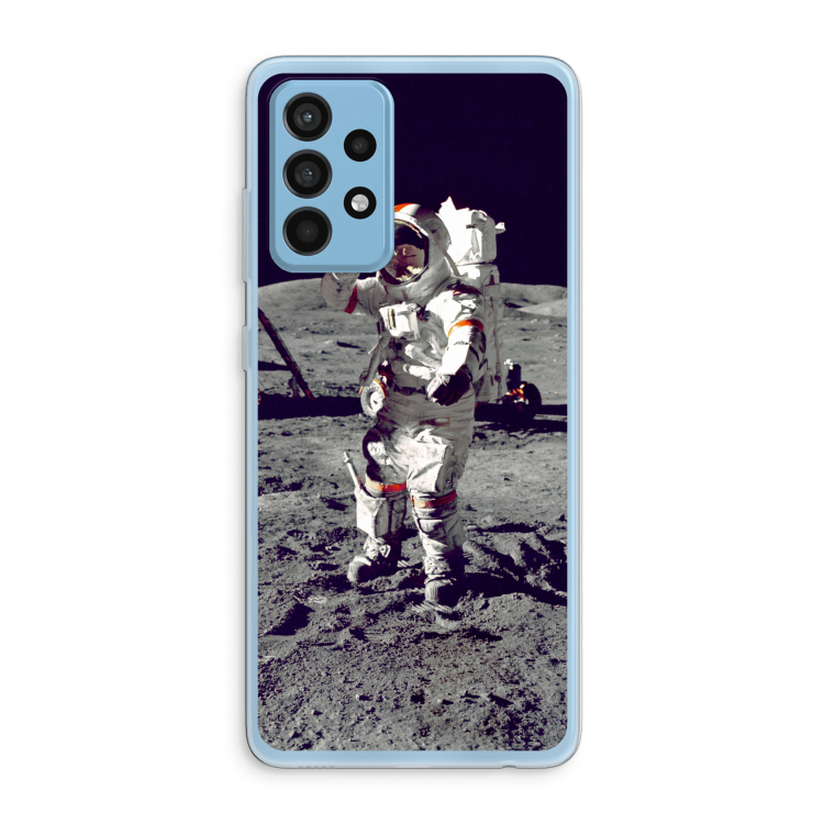 Spaceman: Samsung Galaxy A52 Transparant Hoesje