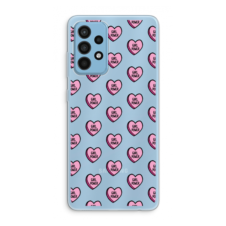 GIRL POWER: Samsung Galaxy A52 Transparant Hoesje