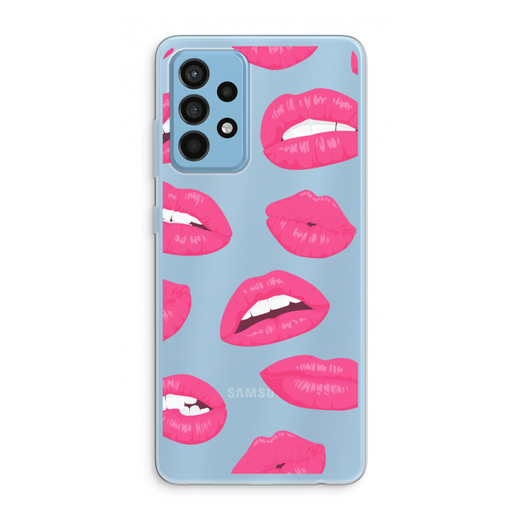 Bite my lip: Samsung Galaxy A52 Transparant Hoesje