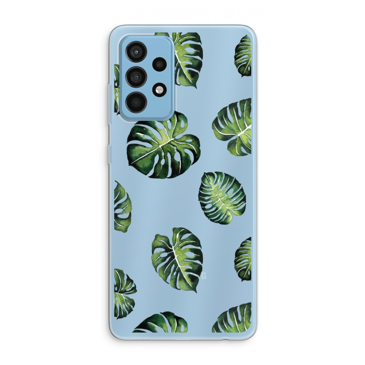 Tropische bladeren: Samsung Galaxy A52 Transparant Hoesje
