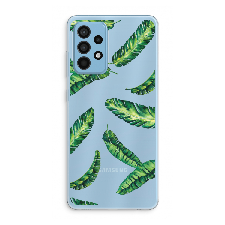 Lange bladeren: Samsung Galaxy A52 Transparant Hoesje