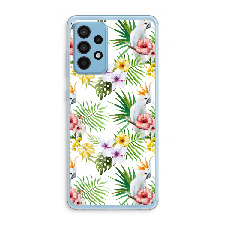 Gele kuif: Samsung Galaxy A52 Transparant Hoesje