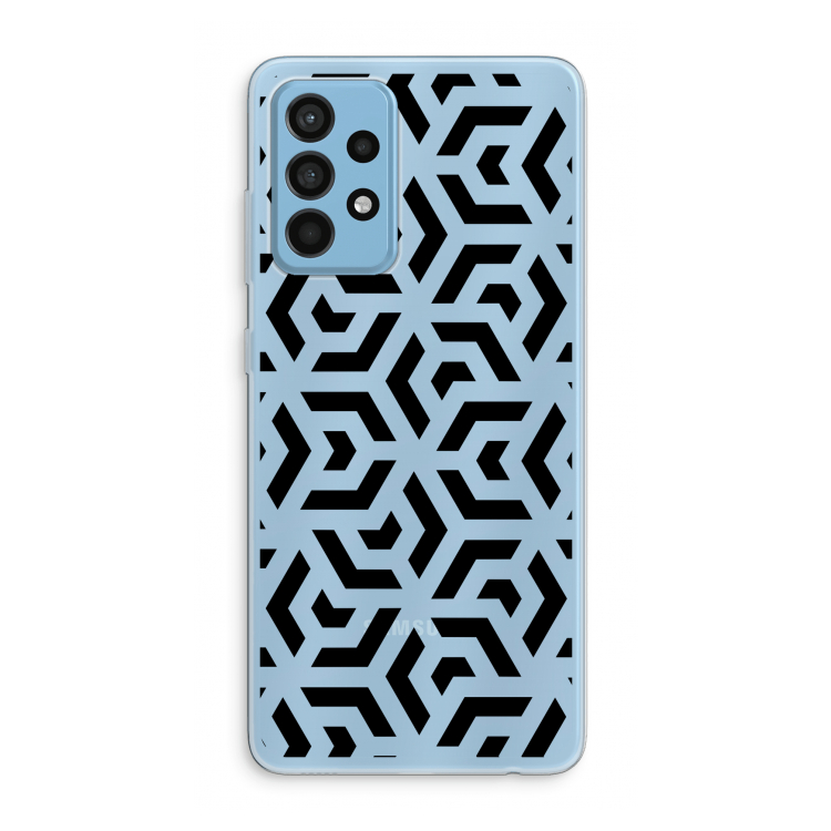 Crazy pattern: Samsung Galaxy A52 Transparant Hoesje