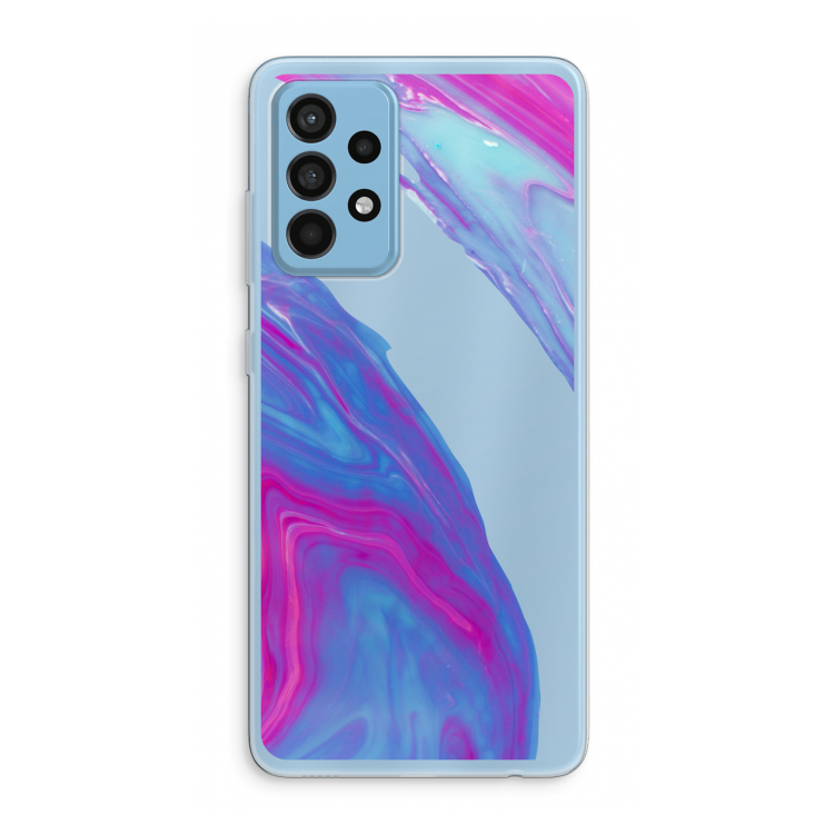 Zweverige regenboog: Samsung Galaxy A52 Transparant Hoesje