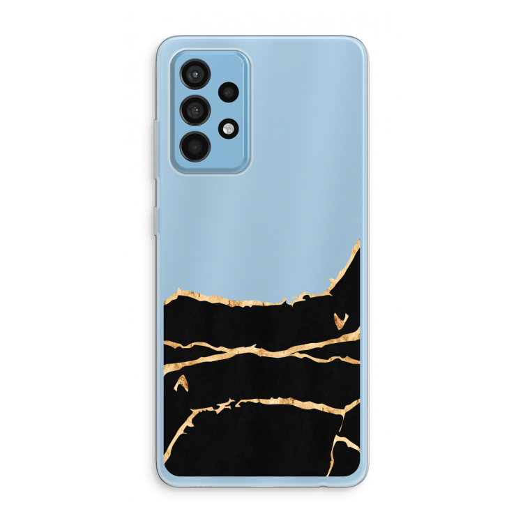 Gouden marmer: Samsung Galaxy A52 Transparant Hoesje