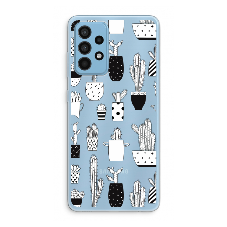Cactusmotief: Samsung Galaxy A52 Transparant Hoesje