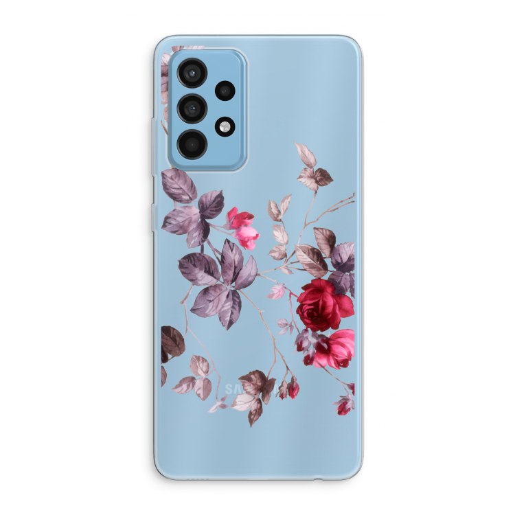 Mooie bloemen: Samsung Galaxy A52 Transparant Hoesje