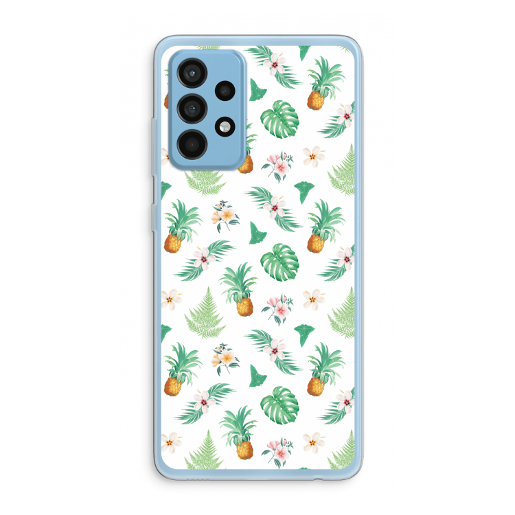Ananas bladeren: Samsung Galaxy A52 Transparant Hoesje