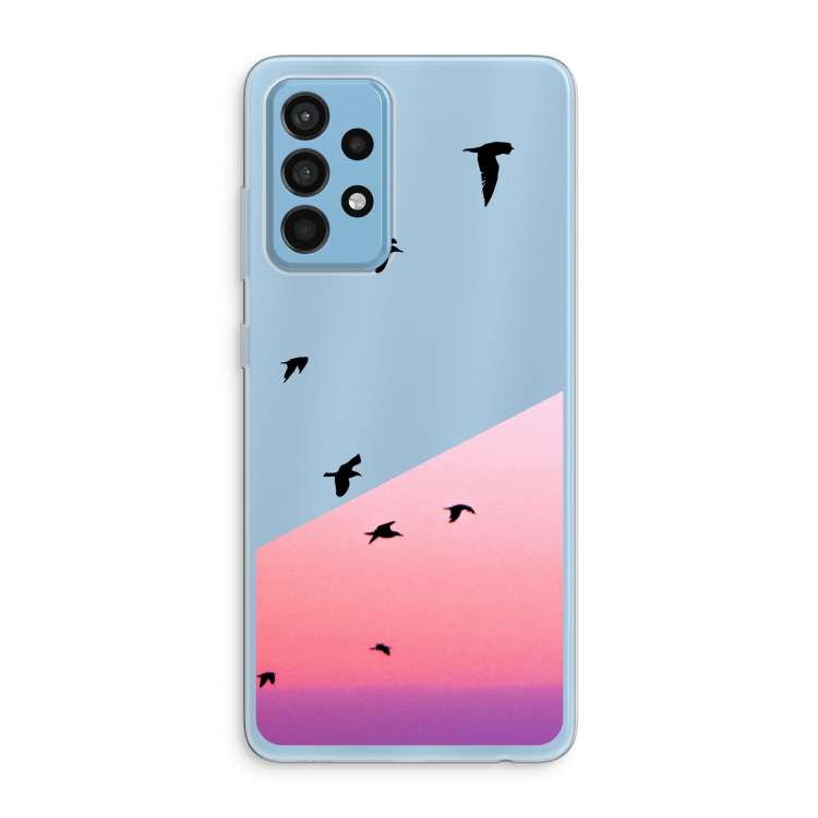 Fly away: Samsung Galaxy A52 Transparant Hoesje